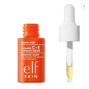 NEW e.l.f. SKIN Vitamin C+E + Ferulic Serum One Size Orange White
